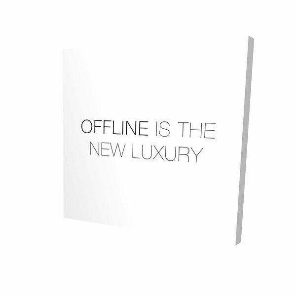 Fondo 12 x 12 in. Offline is the New Luxury-Print on Canvas FO3339478